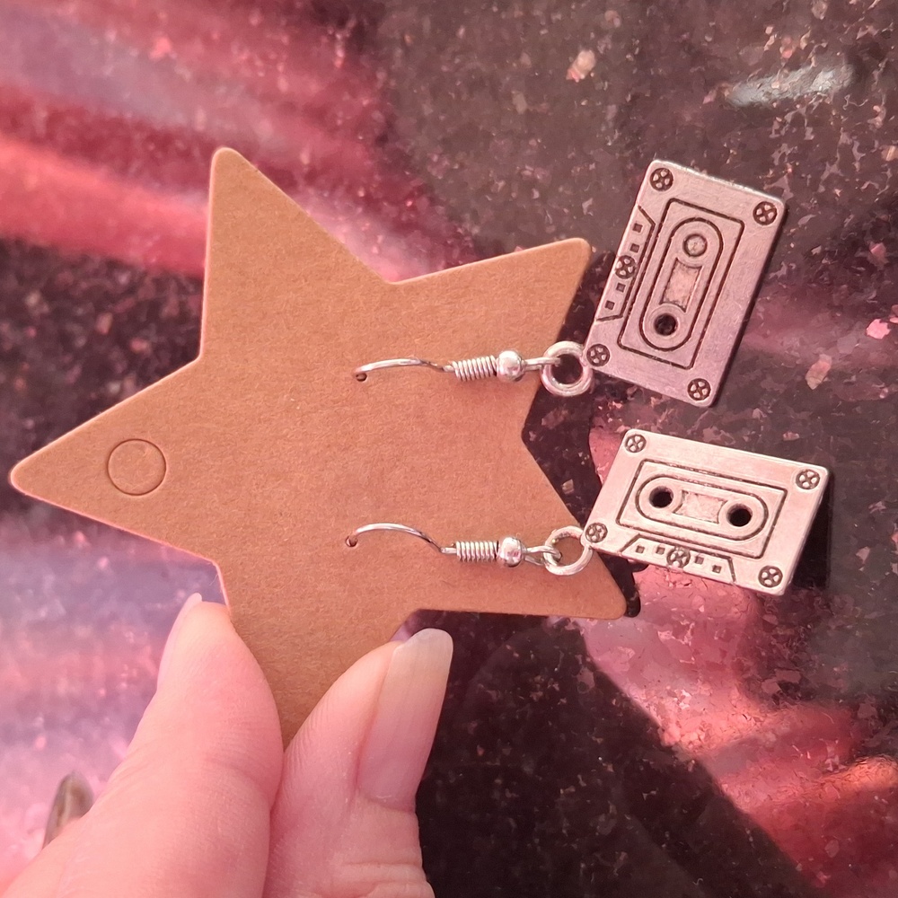 Retro Cassette Tape Earrings